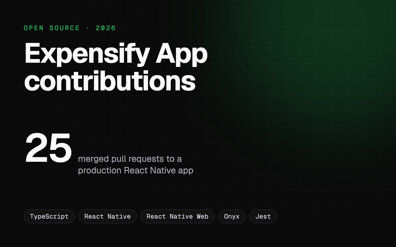Expensify — open-source contributions